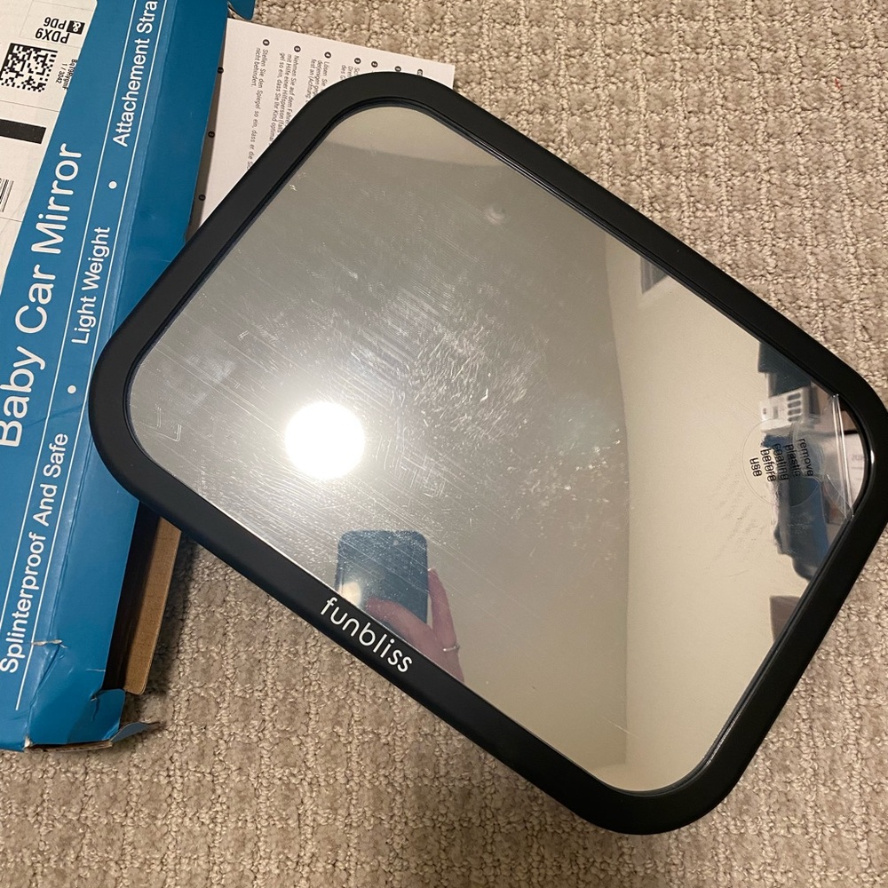 Bliss Black Baby Car Mirror